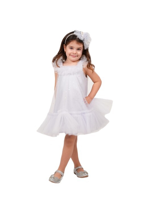 Kız Çocuk Puantiyeli Elbise